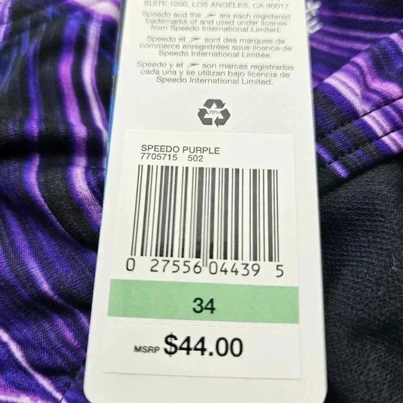 Men's Speedo Endurance+ Turbo Stroke Brief Purple #7706715 NWT Sz 30 or 34 - Picture 5 of 7